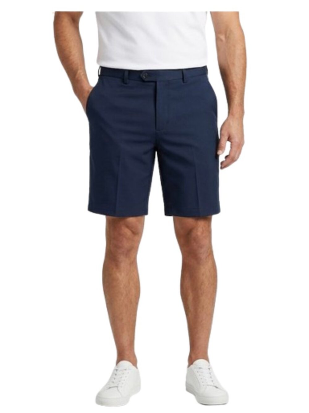 Haggar Men's NWOT 9.5" Cool 18® Pro Flat Front Navy Shorts Regular Fit, sz. 34"